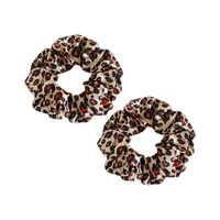 Women's Fairy Style Solid Color Leopard Cloth Hair Tie main image 2