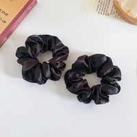 Women's Fairy Style Solid Color Leopard Cloth Hair Tie sku image 7