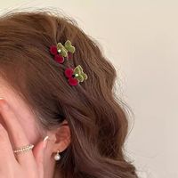 Women's Sweet Cherry Flower Alloy Hair Clip main image 5