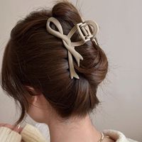 Women's Simple Style Bow Knot Arylic Hollow Out Hair Claws main image 5