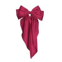 Women's Elegant Bow Knot Cloth Tassel Pleated Hair Clip main image 2