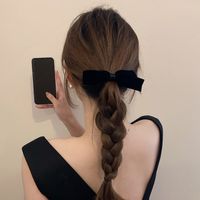 Women's Elegant Sweet Bow Knot Flannel Hair Clip main image 1