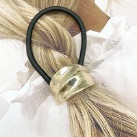 Women's Simple Style Solid Color Alloy Rubber Band Hair Tie sku image 4