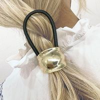 Women's Simple Style Solid Color Alloy Rubber Band Hair Tie sku image 5
