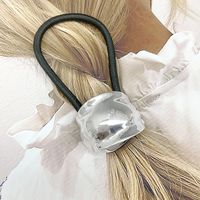Women's Simple Style Solid Color Alloy Rubber Band Hair Tie sku image 6
