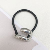 Women's Simple Style Solid Color Alloy Rubber Band Hair Tie sku image 8