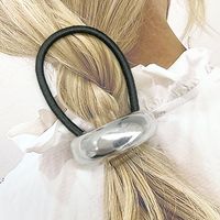 Women's Simple Style Solid Color Alloy Rubber Band Hair Tie sku image 12