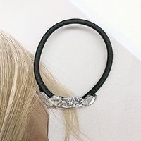 Women's Simple Style Solid Color Alloy Rubber Band Hair Tie sku image 10