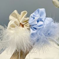 Women's Sweet Solid Color Satin Hair Tie main image 4