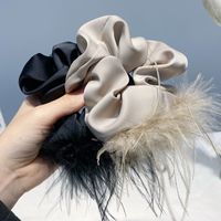 Women's Sweet Solid Color Satin Hair Tie main image 5