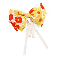 IG Style Sweet Flower Bow Knot Cloth Handmade Hair Clip 1 Piece sku image 3