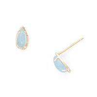 Elegant Simple Style Water Droplets Sterling Silver Inlay Gem Gold Plated Women's Earrings Necklace sku image 1
