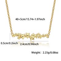 Casual Elegant Star Sterling Silver White Gold Plated Gold Plated Women's Bracelets Necklace main image 3