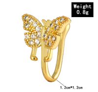 1 Piece Nose Rings & Studs Elegant Butterfly Copper Plating Nose Ring main image 2