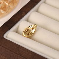 1 Pair Simple Style Shell Sterling Silver Gold Plated Ear Studs main image 4