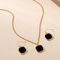 Simple Style Classic Style Commute Square Alloy Women's Jewelry Set main image 6
