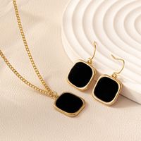Simple Style Classic Style Commute Square Alloy Women's Jewelry Set main image 3