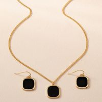 Simple Style Classic Style Commute Square Alloy Women's Jewelry Set main image 5