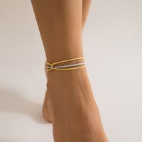 Casual Simple Style Geometric Copper Women's Anklet main image 4
