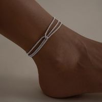 Casual Simple Style Geometric Copper Women's Anklet main image 3