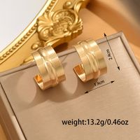 1 Pair Simple Style Classic Style C Shape Iron Ear Studs main image 2
