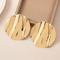 1 Pair Classic Style Round Plating Ferroalloy Ear Studs main image 4