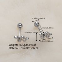 1 Pair Simple Style Snake Polishing Stainless Steel Ear Studs main image 2