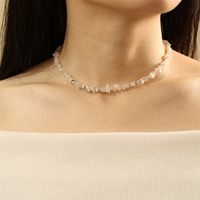 IG-Stil Handgemacht Koreanische Art Rechteck Süßwasserperle Stein Kupfer Perlen 18 Karat Vergoldet Frau Halskette main image 6