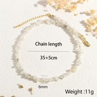 IG-Stil Handgemacht Koreanische Art Rechteck Süßwasserperle Stein Kupfer Perlen 18 Karat Vergoldet Frau Halskette main image 2