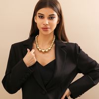 Exaggerated Streetwear Geometric CCB Beaded Women's Necklace sku image 1