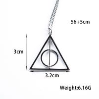 Casual Hip-Hop Geometric Sterling Silver White Gold Plated Unisex Pendant Necklace main image 2