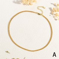 Süßwasserperle Stein Kupfer 18 Karat Vergoldet IG-Stil Süss Einfacher Stil Geometrisch Perlen Halskette sku image 1