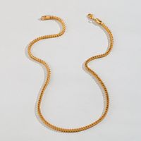 304 Stainless Steel 18K Gold Plated Vintage Style Chain Necklace main image 6
