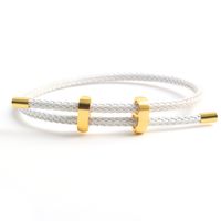 Hip-Hop Simple Style Color Block Wire Rope Copper Buckle Women's Wristband main image 6