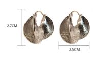 1 Pair Simple Style Geometric Plating Brass Hoop Earrings main image 2