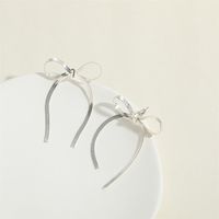 1 Pair Vintage Style Simple Style Commute Bow Knot Copper 14K Gold Plated Drop Earrings main image 5