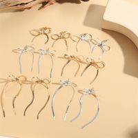 1 Pair Vintage Style Simple Style Commute Bow Knot Copper 14K Gold Plated Drop Earrings main image 3