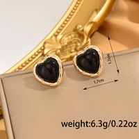1 Pair Elegant Round Oval Heart Shape Alloy Zinc Ear Studs main image 2