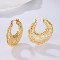 1 Pair IG Style Geometric Plating Hollow Out Iron 18K Gold Plated Earrings main image 4