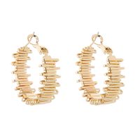 1 Pair Elegant Luxurious Simple Style C Shape U Shape Solid Color Alloy Gold Plated Silver Plated Earrings main image 6