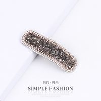 Classic Style Solid Color Rhinestone Hair Clip sku image 25