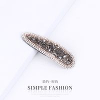 Classic Style Solid Color Rhinestone Hair Clip sku image 21