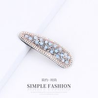 Classic Style Solid Color Rhinestone Hair Clip sku image 19