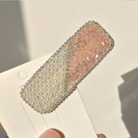 Estilo Clásico Color Sólido Diamante De Imitación Pinza Para El Cabello sku image 83