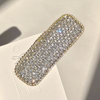 Classic Style Solid Color Rhinestone Hair Clip sku image 34