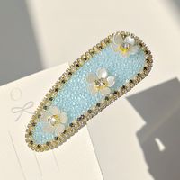 Classic Style Solid Color Rhinestone Hair Clip sku image 90