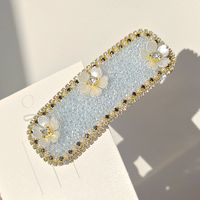 Classic Style Solid Color Rhinestone Hair Clip sku image 95
