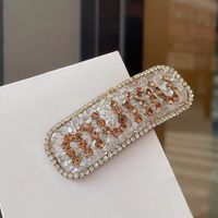 Classic Style Solid Color Rhinestone Hair Clip sku image 70