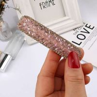 Classic Style Solid Color Rhinestone Hair Clip sku image 41