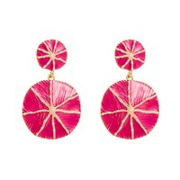 1 Pair Elegant Luxurious Round Plating Alloy Gold Plated Drop Earrings main image 6